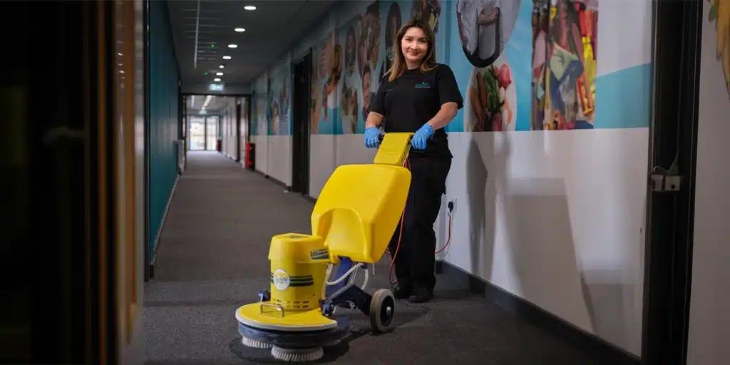 Kleen & Green low moisture encapsulation carpet cleaning